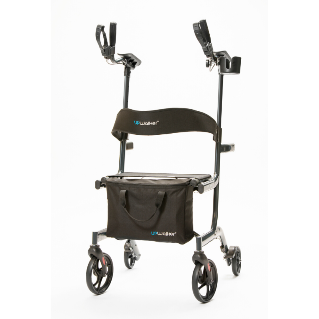 LifeWalker UpWalker Lite Folding Rolling Upright Walker - Weighs Only 15.5 lbs - Senior.com Rollators